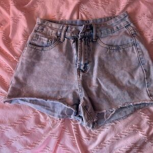 SHEIN Light Wash Denim Jean Shorts